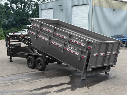 Stryker 16' GN Roll off Bundle (2) 7k Axles + 2 Bins w/ 4' Walls - Roll Off Packages/RO 16' Gooseneck - Stryker Dealership Group