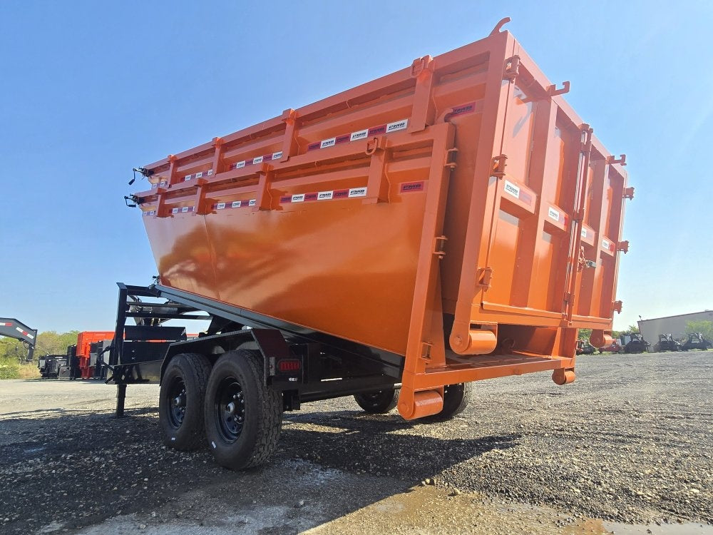 Stryker 16' GN Roll Off Bundle (2) 7k Axles + 3 Bins w/ 4' Walls - Roll Off Packages/RO 16' Gooseneck - Stryker Dealership Group