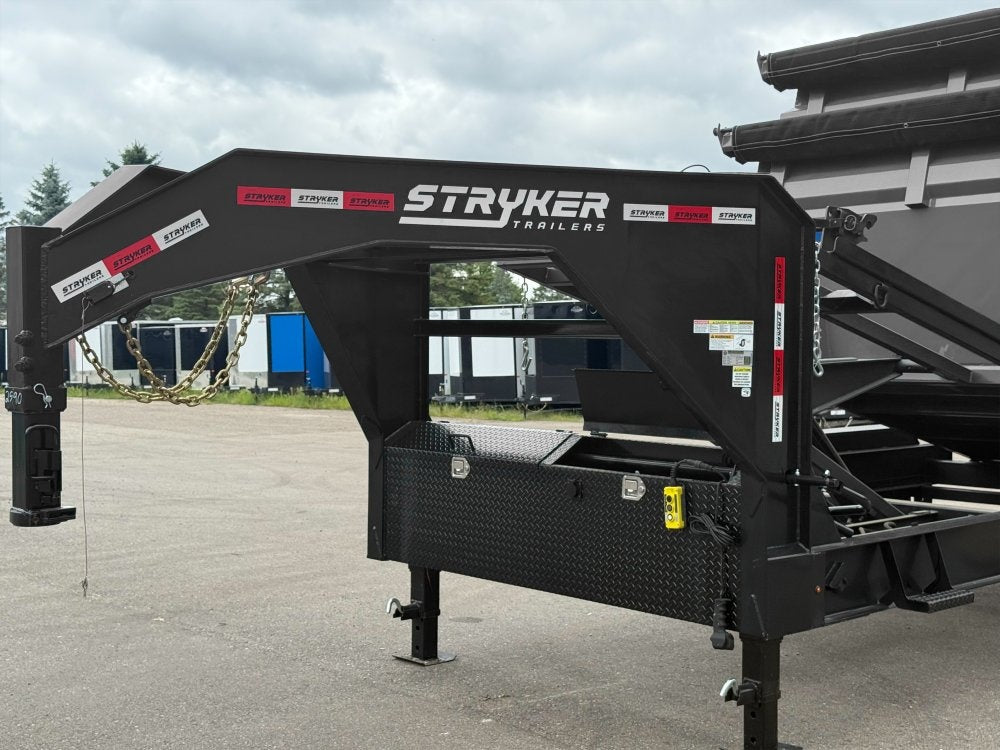 Stryker 16' GN Roll off Bundle (2) 7k Axles + 3 Bins w/ 4' Walls - Roll Off Packages/RO 16' Gooseneck - Stryker Dealership Group