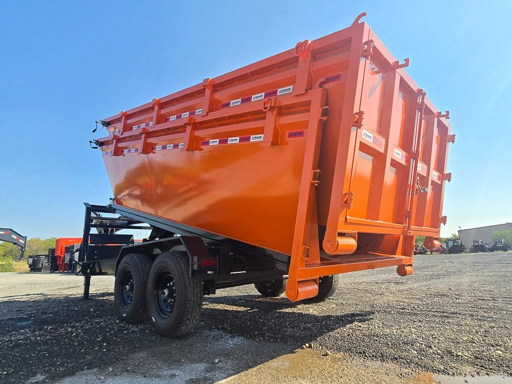 Stryker 16' GN Roll off Bundle (2) 8k Axles + 2 Bins w/ 4' Walls - Roll Off Packages/RO 16' Gooseneck - Stryker Dealership Group