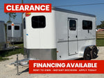 Sundowner 2 Horse Charter SE - White - (2) 3500lb Axles KC2674 - Stryker Dealership Group