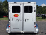 Sundowner 3 Horse Super Sport - Silver - Feed Door and Window KC1518 - Stryker Dealership Group