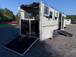 Sundowner Charter SE 2+1 Gooseneck Straight Load - White w/Stainless Nose (2) 5,200lb Axles - Side R KC1392 - Stryker Dealership Group