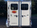 Sundowner Super Tack 3 Horse w/ Large Tack Room and Water Tank - White (2) 5,200lb Axles KC1359 - Stryker Dealership Group