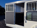 Sundowner Super Tack 3 Horse w/ Large Tack Room and Water Tank - White (2) 5,200lb Axles KC1359 - Stryker Dealership Group
