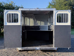 Sundowner Super Tack 3 Horse w/ Large Tack Room and Water Tank - White (2) 5,200lb Axles KC1359 - Stryker Dealership Group