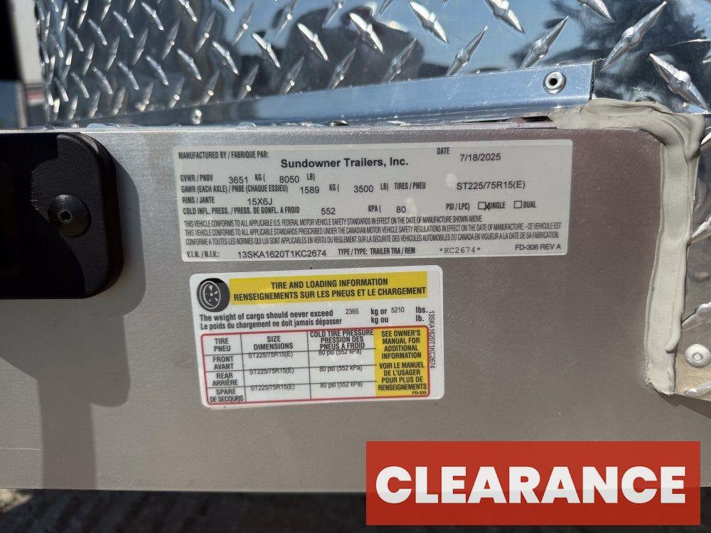 Sundowner 2 Horse Charter SE - White - (2) 3500lb Axles - 2 Horse - Horse Trailers - Stryker Dealership Group