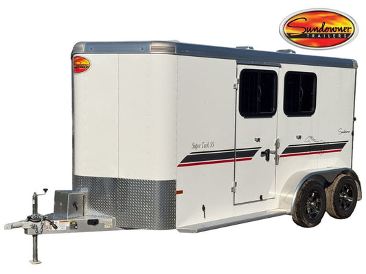 Sundowner 2 Horse Super Sport - White - 2 Horse/Horse Trailers - Stryker Dealership Group