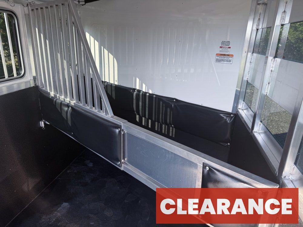 Sundowner 2 Horse Super Sport - White - Porch Lights - 2 Horse - Horse Trailers - Stryker Dealership Group