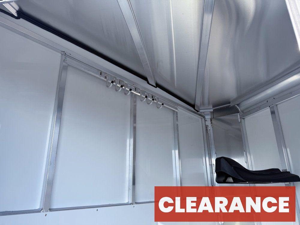 Sundowner 2 Horse Super Sport - White - Porch Lights - 2 Horse - Horse Trailers - Stryker Dealership Group