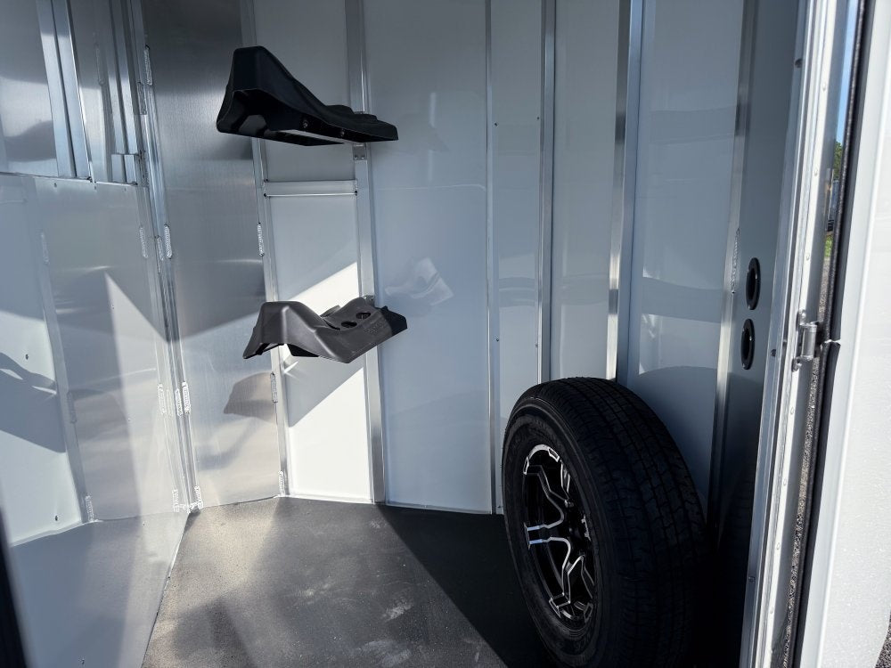 Sundowner 2 Horse Super Sport - White - Porch Lights - 2 Horse/Horse Trailers - Stryker Dealership Group