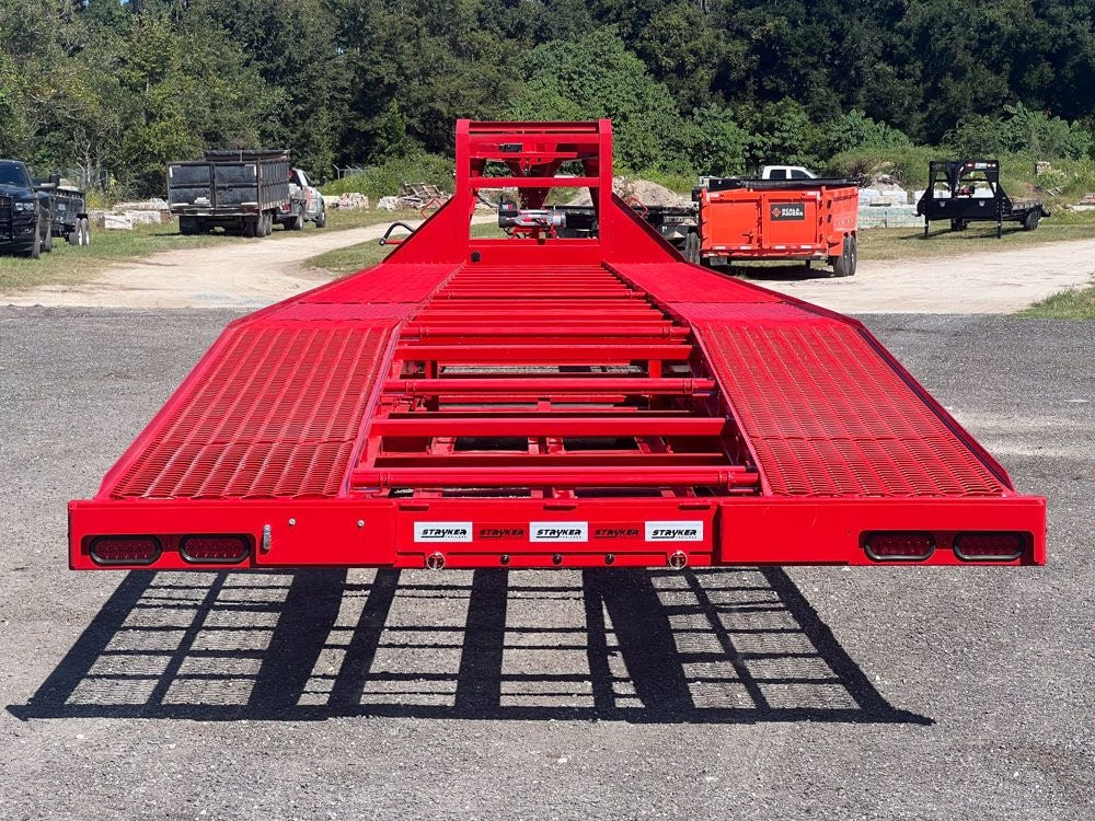 Utra Light 44' Car Trailer 2- 10k Axles  4"x15.5"x122" ramp holder With Winch 18 Ply Tires INV-2931 - Truck & Van Trailers - Stryker Dealership Group